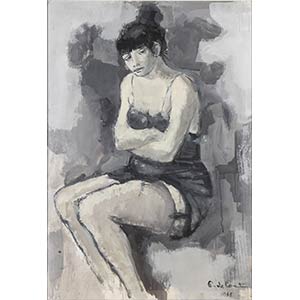 FRANCO DE COURTEN (1932) Woman in a ... 