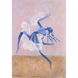 ENRICO BENAGLIA (Rome, 1938)The blue dancer, ... 