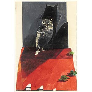 ENNIO CALABRIA (Tripoli, 1937)Owl, 1965Mixed ... 