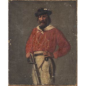 ANONIMORitratto di Garibaldi in piediOlio su ... 