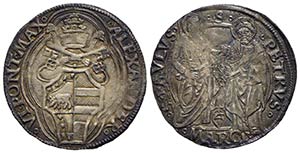 ANCONA - Alessandro VI (1492-1503) - Grosso ... 