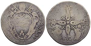BOLOGNA - Clemente XIV (1769-1774) - Mezzo ... 