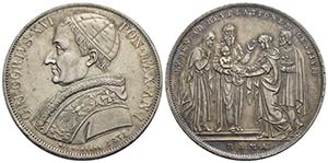 ROMA - Gregorio XVI (1831-1846) - Scudo - ... 