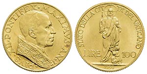 ROMA - Pio XII (1939-1958) - 100 Lire - 1939 ... 