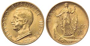 Vittorio Emanuele III (1900-1943). 100 Lire ... 