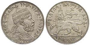 ETIOPIA - Menelik II (1889-1913) - Mezzo ... 