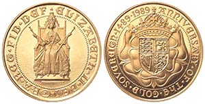 GRAN BRETAGNA. Elisabetta II. 2 Pounds 1989. ... 