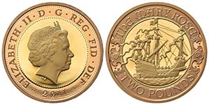 GRAN BRETAGNA. Elisabetta II. 2 Pounds 2011. ... 