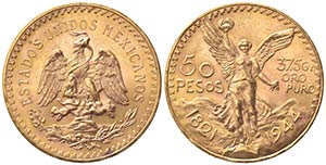 MESSICO. 50 Pesos 1944. Au (37mm, 41.74g). ... 