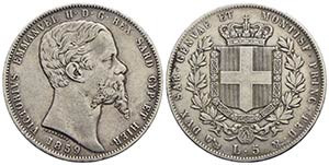 Vittorio Emanuele II (1849-1861) - 5 Lire - ... 