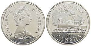 CANADA. Elisabetta II (1952). Dollaro - 1981 ... 