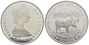 CANADA. Elisabetta II (1952). Dollaro - 1985 ... 
