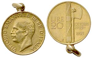 Vittorio Emanuele III (1900-1943). 20 Lire ... 