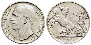 Vittorio Emanuele III (1900-1943) - 10 Lire ... 