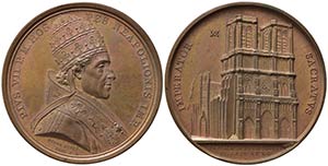 PAPALI. Pio VII (1800-1823). Medaglia 1804 ... 
