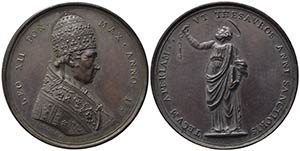 PAPALI Leone XII (1823-1829). Medaglia anno ... 