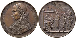 PAPALI Leone XII (1823-1829). Medaglia 1826 ... 
