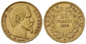 FRANCIA. Napoleone III (1852-1870). 20 ... 