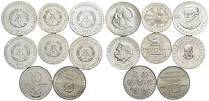 Estere - - - GERMANIA - lotto di 8 monete - ... 