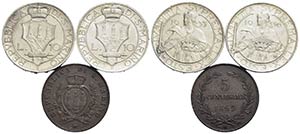 Zecche Italiane - - - Lotto di tre monete di ... 