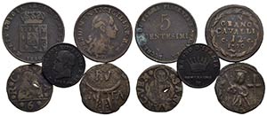Zecche Italiane - - - Lotto di 5 monete - ... 