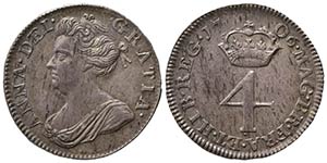 GRAN BRETAGNA.  Anna (1702-1714). 4 pence ... 