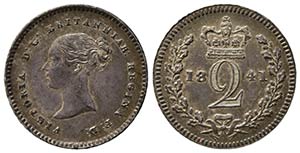 GRAN BRETAGNA. Vittoria (1837-1901). 2 Pence ... 