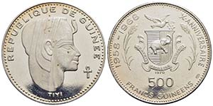 GUINEA. Repubblica. 500 Franchi - 1970 - ... 
