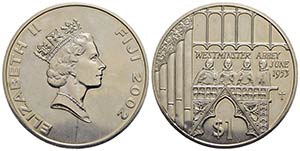 ISOLE FIJI. Elisabetta II (1952). Dollaro - ... 