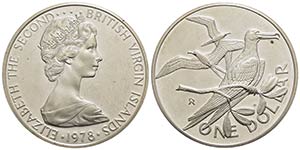ISOLE VERGINI. Elisabetta II (1952). Dollaro ... 