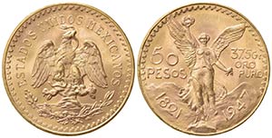 MESSICO. 50 Pesos 1947. Au (36.5mm, 41.73g). ... 