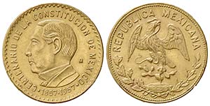 MESSICO. Moneta commemorativa del 100° ... 