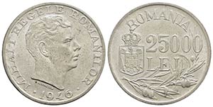 ROMANIA - Michele I (1940-1947) - 25.000 Lei ... 
