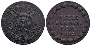 BOLOGNA - Leone XII (1823-1829) - Mezzo ... 