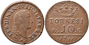 NAPOLI. Ferdinando IV (1759-1816). 10 ... 