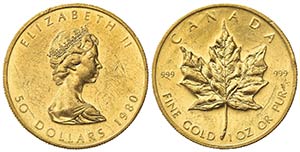 CANADA. Elisabetta II (1952). 50 Dollari ... 