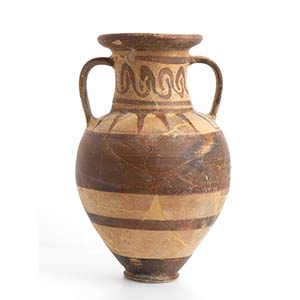 Greek-Geometric Amphora; ca. 8th century BC; ... 