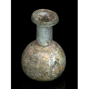 Roman glass Flask; ca. 2nd - 4th ... 