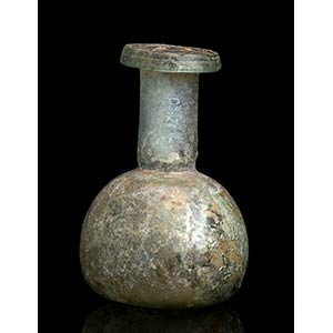 Roman glass Flask; ca. 2nd - 4th centuries ... 