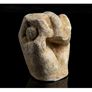 Roman marble hand holding a ... 