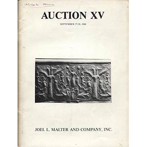 MALTER J. L. - Auction XV. North Hollywood, ... 