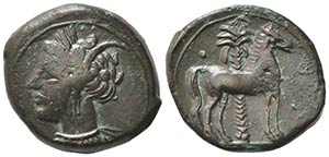 Carthage, c. 400-350 BC. Æ (16mm, 3.33g). ... 