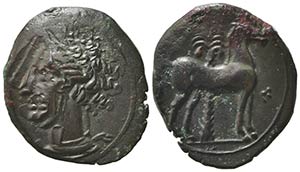 Carthage, c. 400-350 BC. Æ (18mm, 2.59g). ... 
