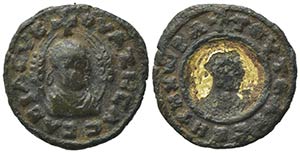 Kings of Axum, Ouazebas (c. AD 350-400). Æ ... 