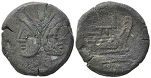 Anonymous, Rome, after 211 BC. Æ As (29mm, ... 