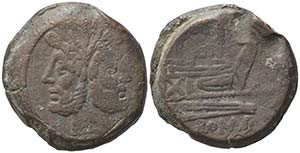 Anonymous, Rome, after 211 BC. Æ As ... 