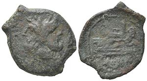 Anonymous, Luceria(?), 211-208 BC. Æ ... 