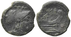 Dolphin series, Sicily, 209-208 BC. Æ ... 