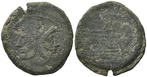 Prawn series, Rome, c. 179-170 BC. Æ As ... 
