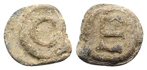 Greek-Roman PB Tessera, c. 1st century BC - ... 